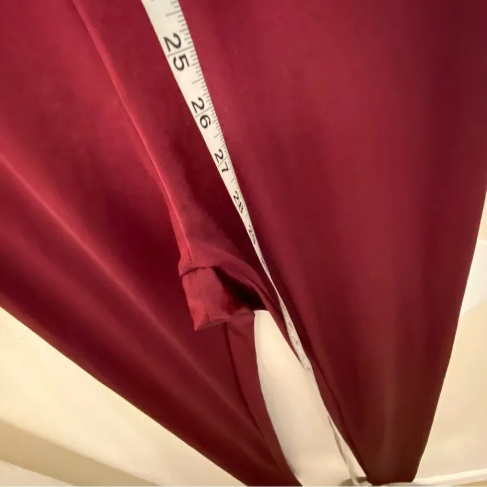 Weissman dance costume burgundy red